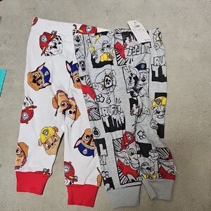 Nwt 2 Pairs Paw Patrol Pj Pants